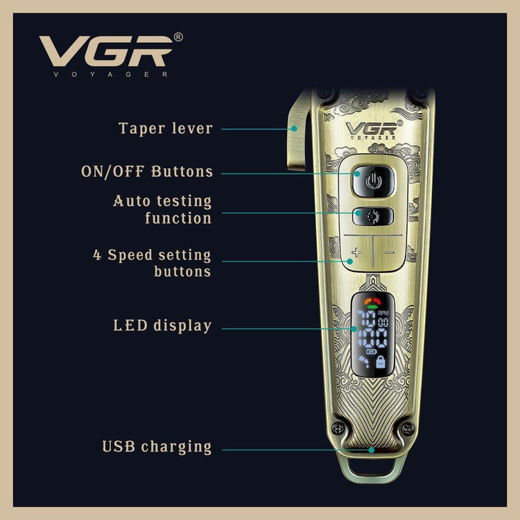 ماشین اصلاح موی سر و صورت وی جی ار مدل V-005